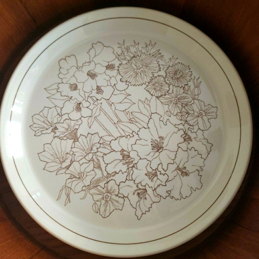lot of 4 vintage crown lynn forma filagree 600 10 inch dinner plates